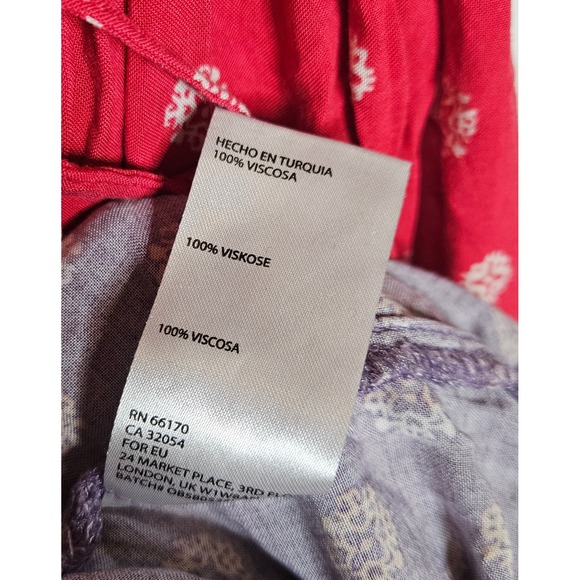 Maeve Anthropologie Kira Printed Floral Maxi Dress Spaghetti Strap‎ Tassel XL - Picture 4 of 5